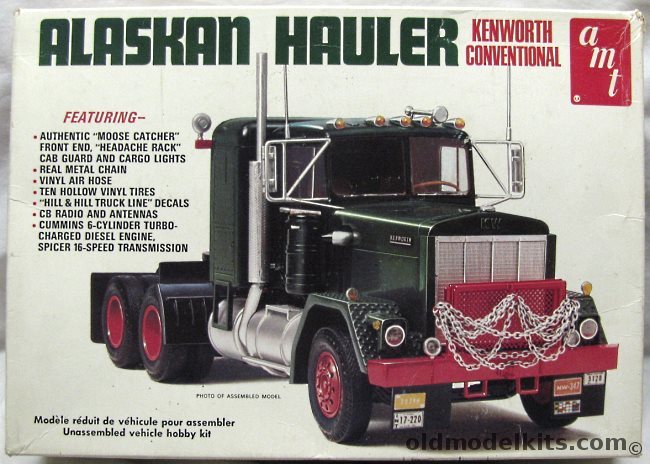 AMT 1/25 Alaskan Hauler Kenworth Conventional - (Hill & Hill Custom Built Kenworth), T511 plastic model kit